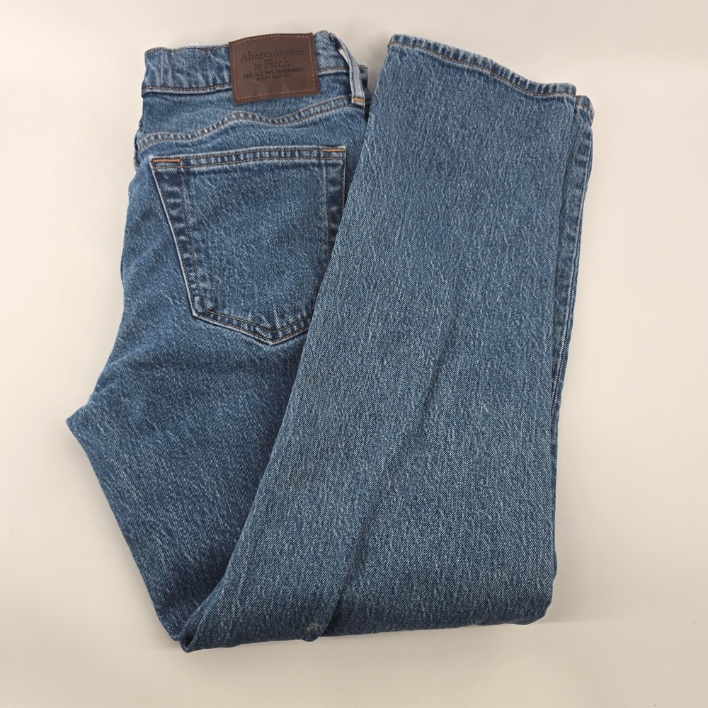 Abercrombie & Fitch Jeans Mens 29x30 Blue Vintage Stretch Straight Leg Denim